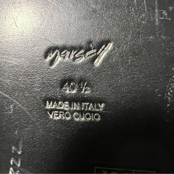 Marsell Black Leather Slip-On Mules - Picture 4 of 7